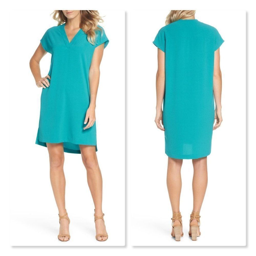 Felicity & Coco Lawson V-Neck Shift Dress